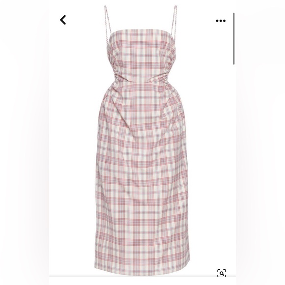 ROKH Checkered Midi Dress, size 38 - Picture 2 of 9